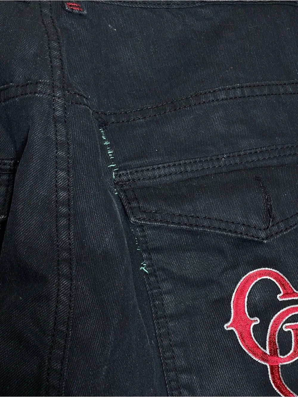 Coogi Baggy Black Jeans Size 44 x 34